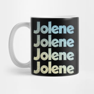 Jolene - Dolly Parton Faded/Vintage Style  Lyrics Design Mug